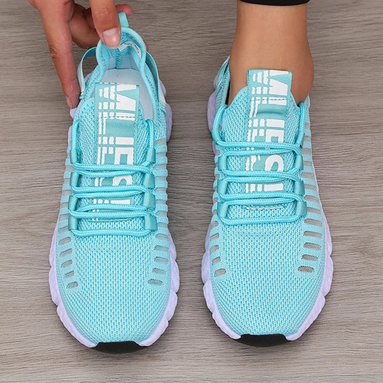 Damen Sportschuhe Plattform Atmungsaktiv Freizeit Synthetik EB