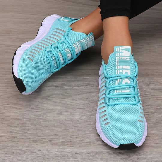 Damen Sportschuhe Plattform Atmungsaktiv Freizeit Synthetik EB