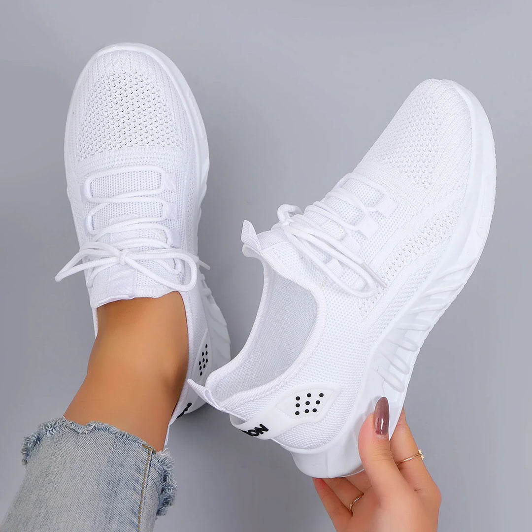 Damen Sportschuhe Schnürung Atmungsaktiv Leicht Gewöhnlich EB