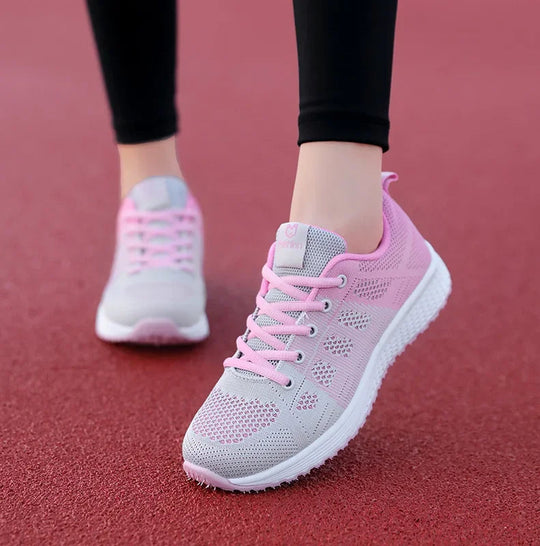 Damen Wanderschuhe Atmungsaktive Textil Ergonomisch Stoßdämpfend EB