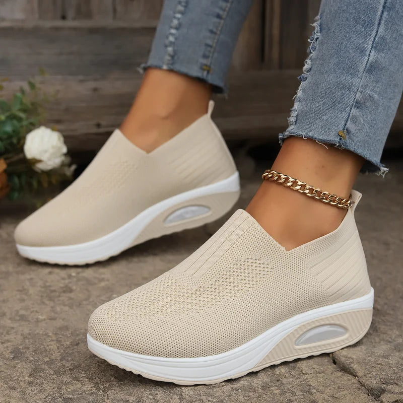 Damen Wanderschuhe Rutschfeste Luftpolster Atmungsaktive Sneakers EB