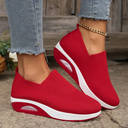 Damen Wanderschuhe Rutschfeste Luftpolster Atmungsaktive Sneakers EB