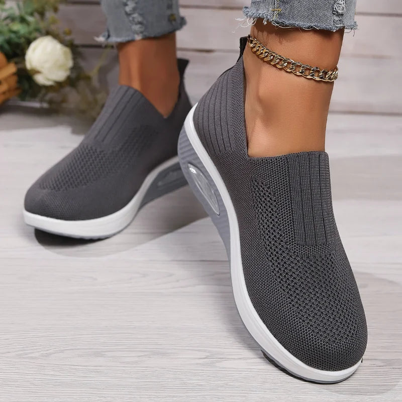 Damen Wanderschuhe Rutschfeste Luftpolster Atmungsaktive Sneakers EB