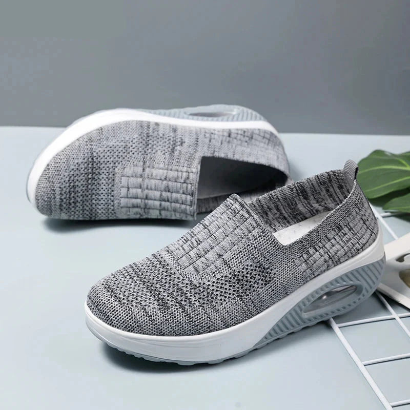 Damen Wanderschuhe Freizeit Atmungsaktiv Mesh Rutschfest EB