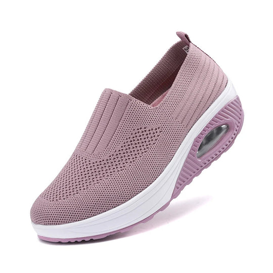Damen Wanderschuhe Freizeit Atmungsaktiv Mesh Rutschfest EB