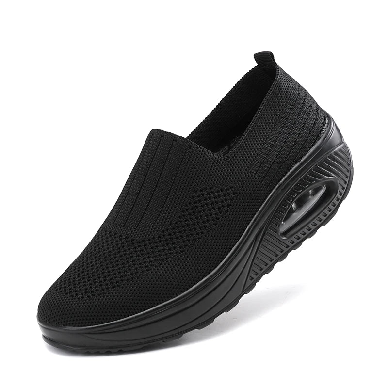 Damen Wanderschuhe Freizeit Atmungsaktiv Mesh Rutschfest EB