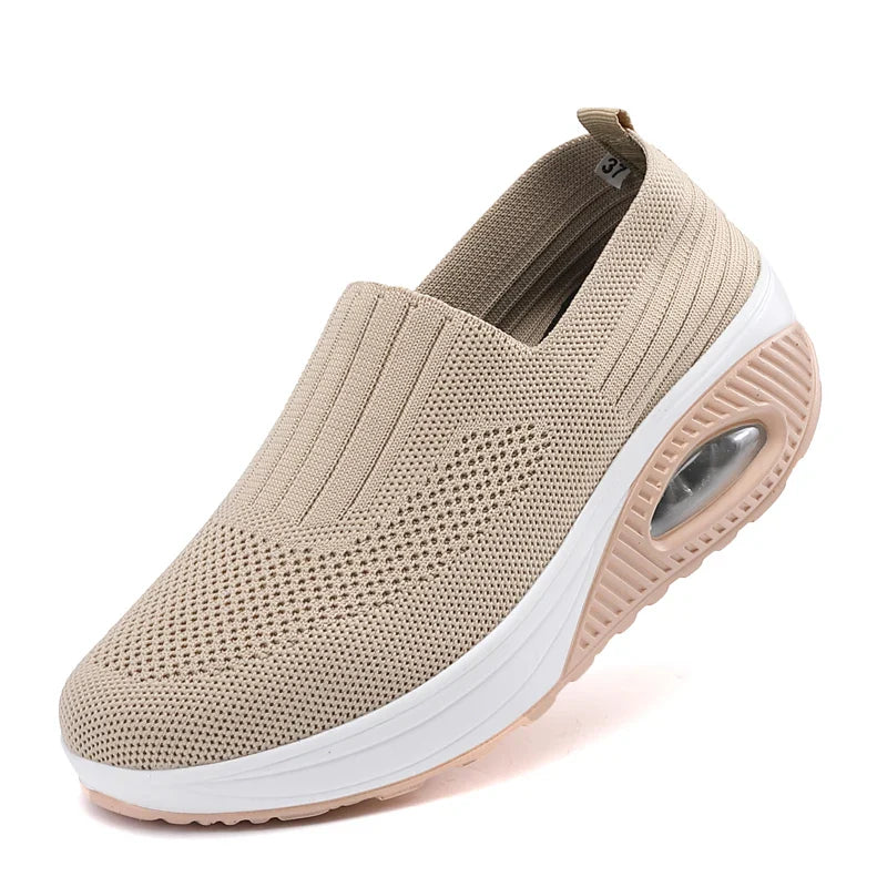 Damen Wanderschuhe Freizeit Atmungsaktiv Mesh Rutschfest EB