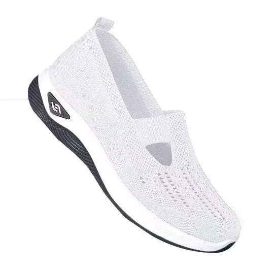 Damen Gehschuhe Slip-On Atmungsaktiv Textil mit Memory Foam EB