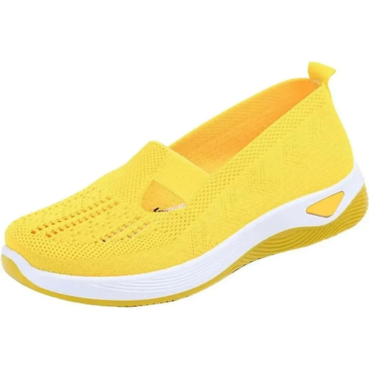 Damen Gehschuhe Slip-On Atmungsaktiv Textil mit Memory Foam EB