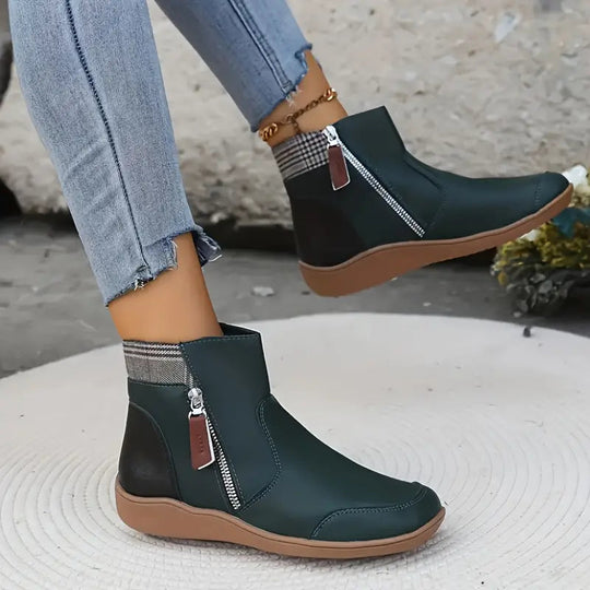 Damen wasserfeste Stiefel mit Reißverschluss und Unterstützung EB