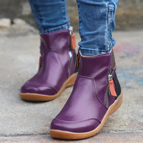 Damen wasserfeste Stiefel mit Reißverschluss und Unterstützung EB