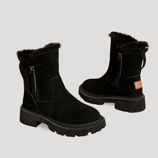 Damen Winterstiefel Knöchelhöhe mit weicher Fütterung und robuster Sohle EB