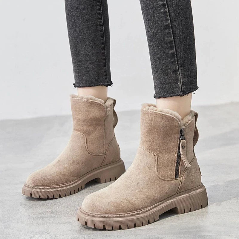 Damen Winter Schnee Stiefel mit warmer Fütterung EB