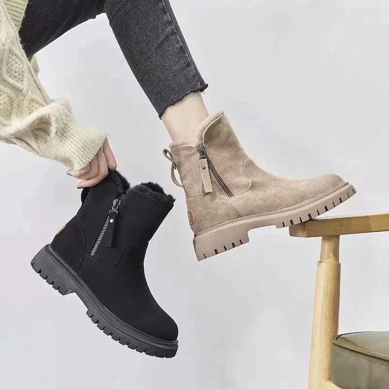 Damen Winter Schnee Stiefel mit warmer Fütterung EB
