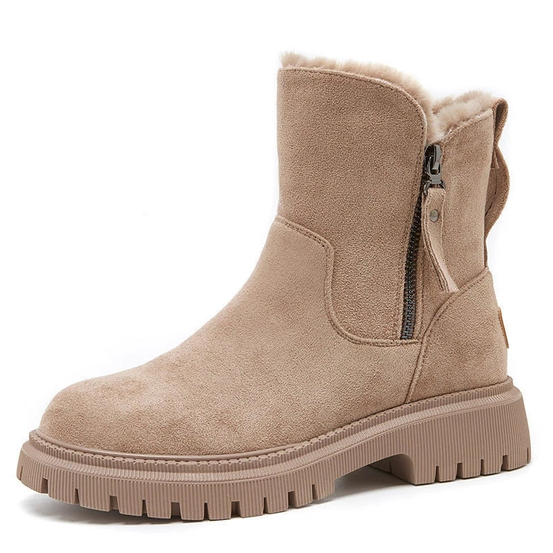 Damen Winter Schnee Stiefel mit warmer Fütterung EB