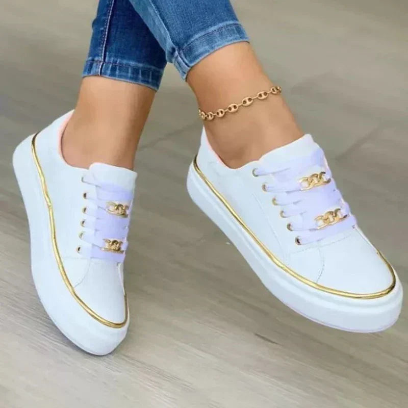 Damen Sneakers | Bequem | Schnürschuhe | Sneakers für den täglichen Gebrauch | Damenschuhe EB