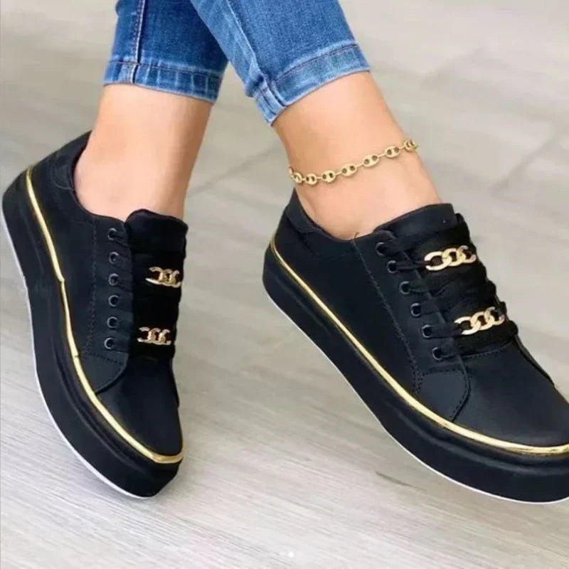 Damen Sneakers | Bequem | Schnürschuhe | Sneakers für den täglichen Gebrauch | Damenschuhe EB