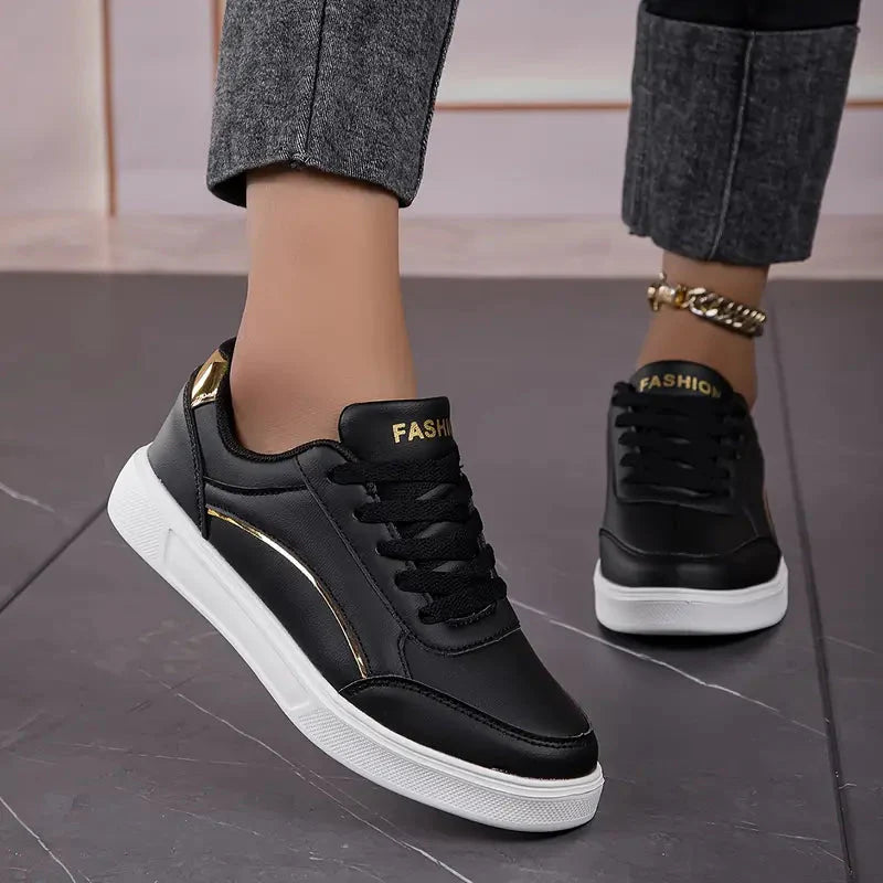 Damenschuhe - Schnürsenkel - Leichtgewichtig - Skate-Schuhe - Niedrige Sneakers EB