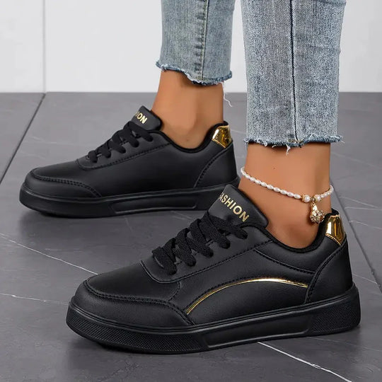 Damenschuhe - Schnürsenkel - Leichtgewichtig - Skate-Schuhe - Niedrige Sneakers EB