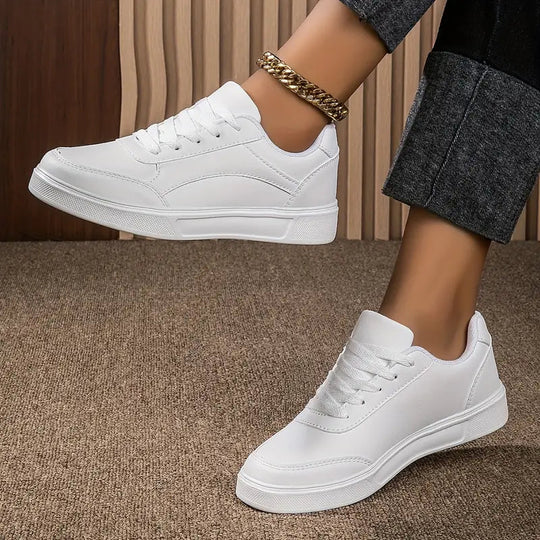 Damenschuhe - Schnürsenkel - Leichtgewichtig - Skate-Schuhe - Niedrige Sneakers EB