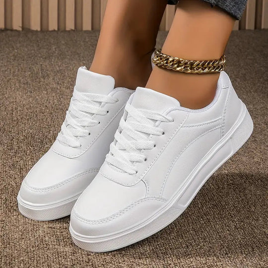 Damenschuhe - Schnürsenkel - Leichtgewichtig - Skate-Schuhe - Niedrige Sneakers EB