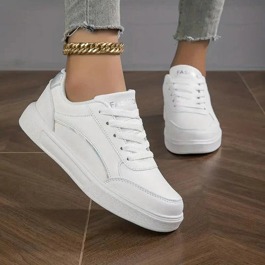 Damenschuhe - Schnürsenkel - Leichtgewichtig - Skate-Schuhe - Niedrige Sneakers EB