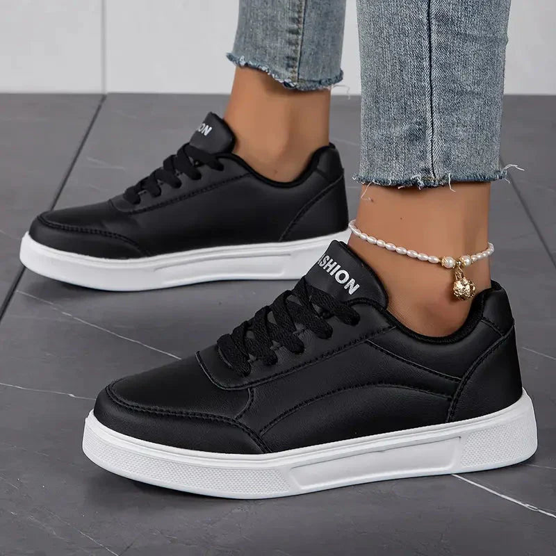 Damenschuhe - Schnürsenkel - Leichtgewichtig - Skate-Schuhe - Niedrige Sneakers EB