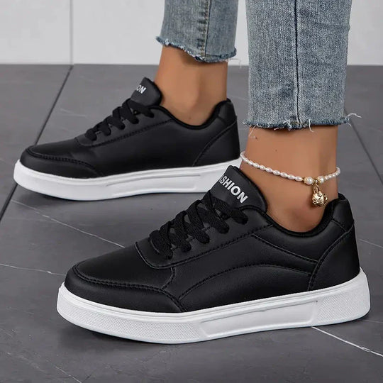 Damenschuhe - Schnürsenkel - Leichtgewichtig - Skate-Schuhe - Niedrige Sneakers EB