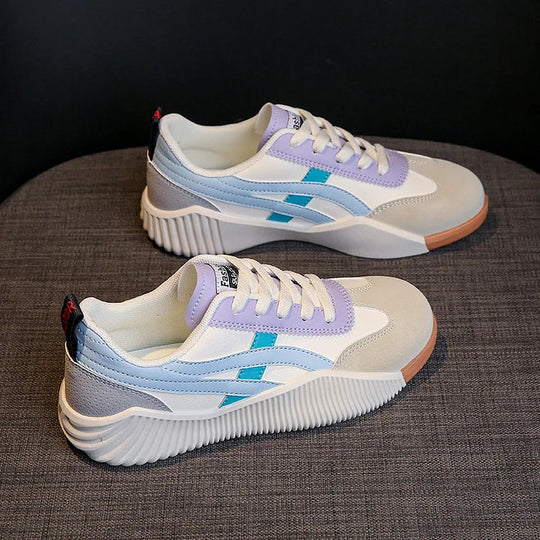 Damen Sneaker | Schnürschuhe | Farbblock | Skate Schuhe | Damenschuhe EB