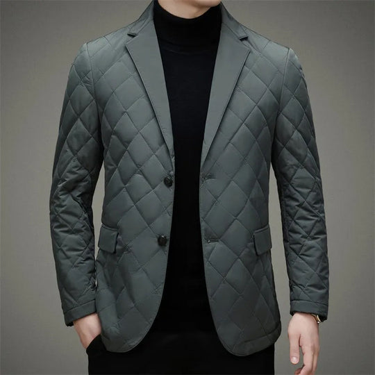 EB | Herren Steppjacke - Blazer-Stil mit Reverskragen