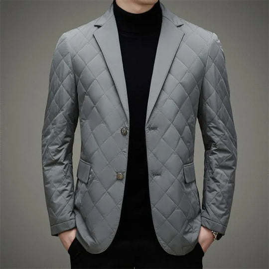 EB | Herren Steppjacke - Blazer-Stil mit Reverskragen