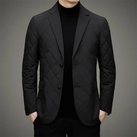 EB | Herren Steppjacke - Blazer-Stil mit Reverskragen