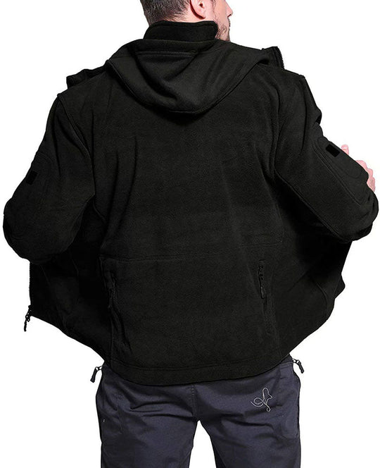 EB | Bequeme Herren Winddichte Fleecejacke für Kaltes Wetter