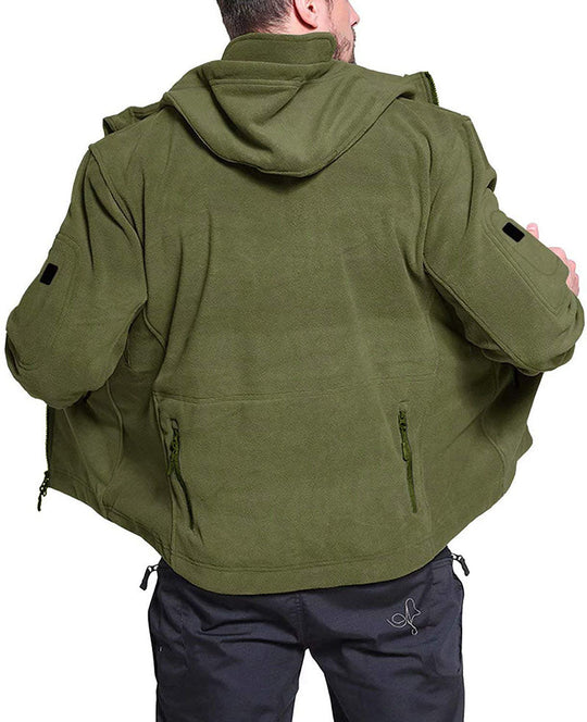 EB | Bequeme Herren Winddichte Fleecejacke für Kaltes Wetter