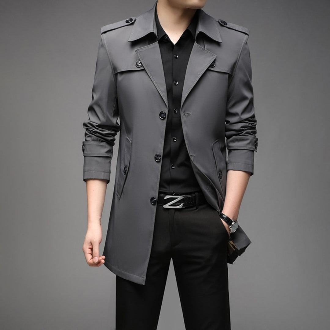 EB | Herren Stilvoller Trenchcoat - Wasserdicht & Winddicht