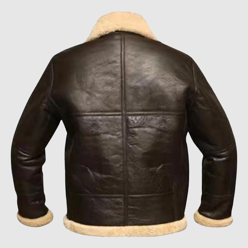 EB | Braune Pu-Lederjacke für Männer