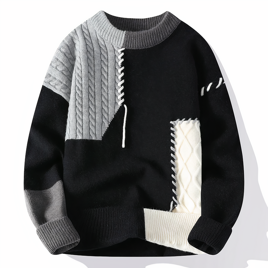 EB | Einzigartiger Patchwork Pullover