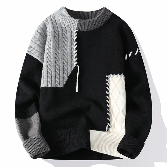 EB | Einzigartiger Patchwork Pullover