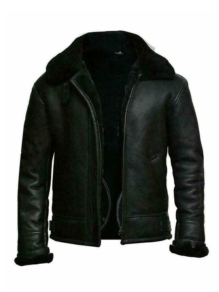 EB | Lederlook Slim Fit Kurze Länge Gefüttert mit Teddyfleece