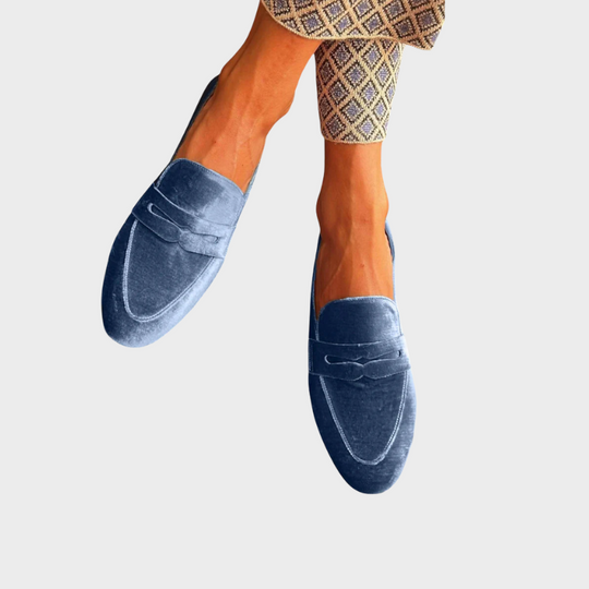 Samt-Loafer im Patchwork-Stil EB EB