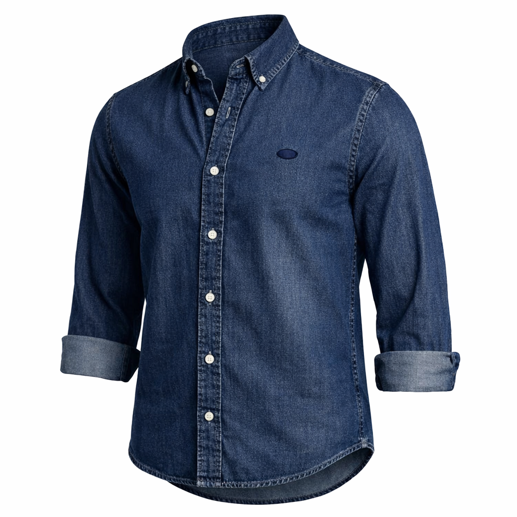 Herren Chambrayhemd Kentkragen modern