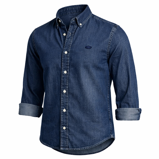 Herren Chambrayhemd Kentkragen modern