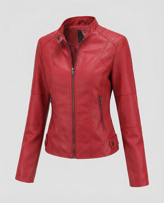 EB | Luxuriöse Stilvolle Lederjacke für Frauen