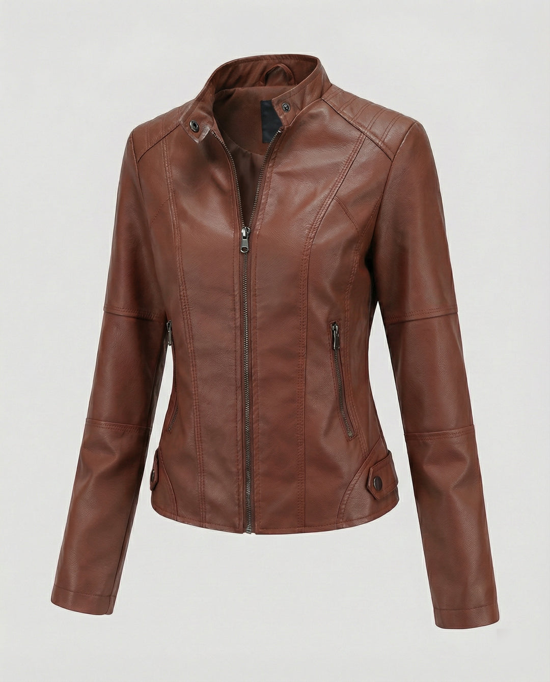 EB | Luxuriöse Stilvolle Lederjacke für Frauen