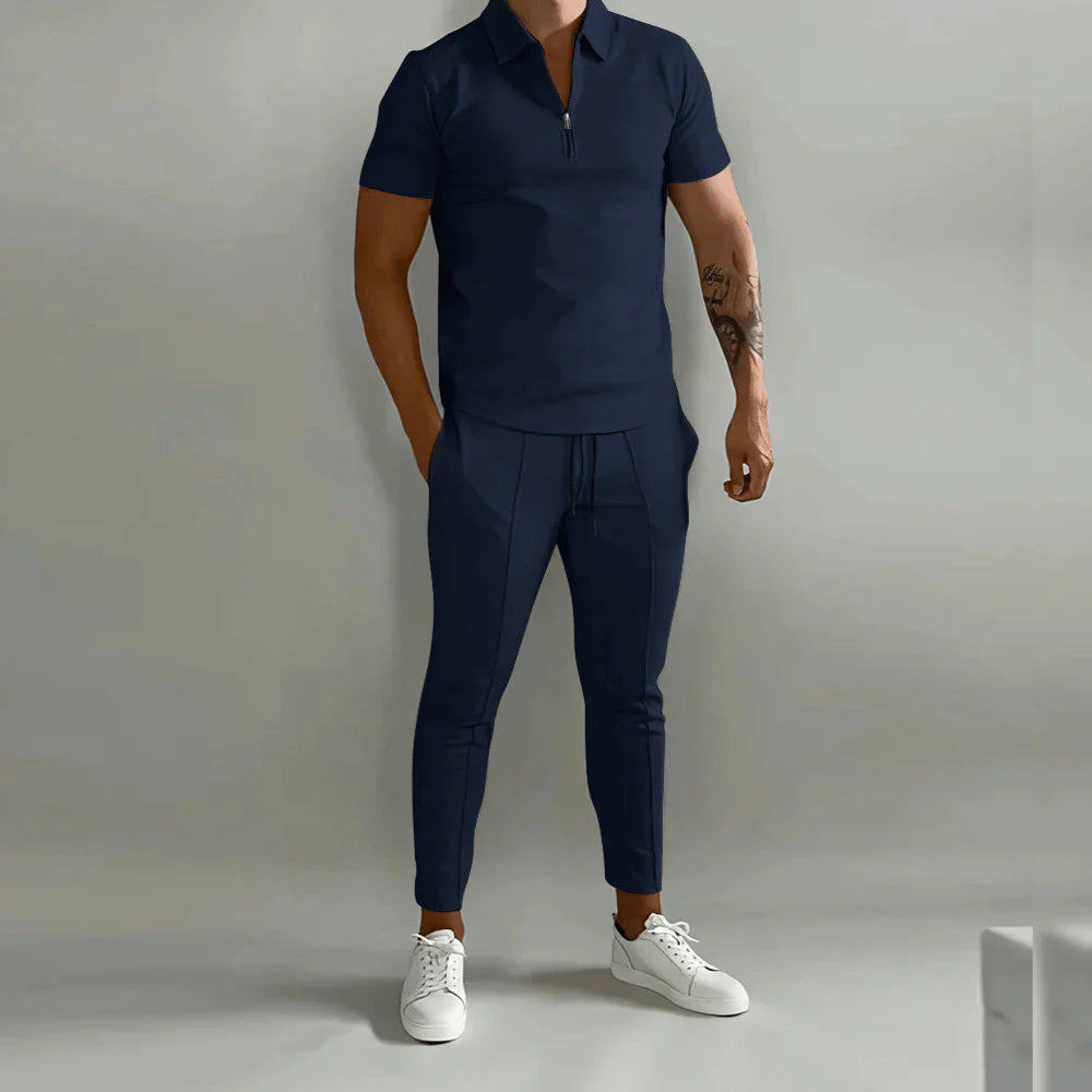 EB - Elegantes Herren-Set bestehend aus Polo und eleganter Hose