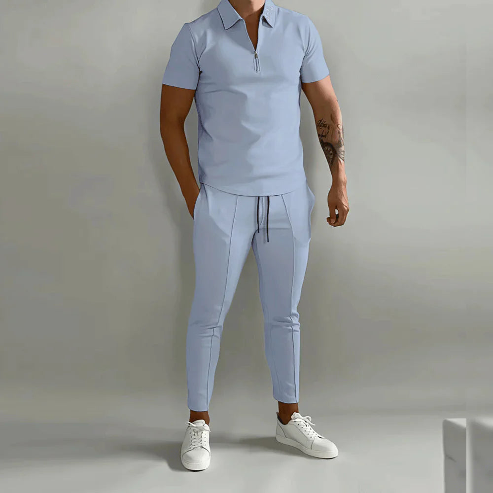 EB - Elegantes Herren-Set bestehend aus Polo und eleganter Hose