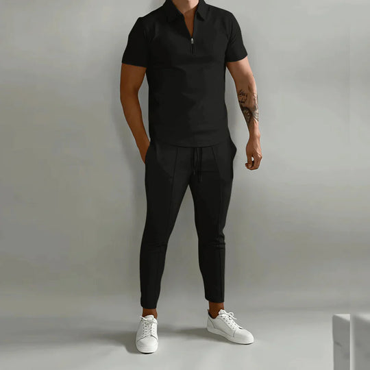 EB - Elegantes Herren-Set bestehend aus Polo und eleganter Hose