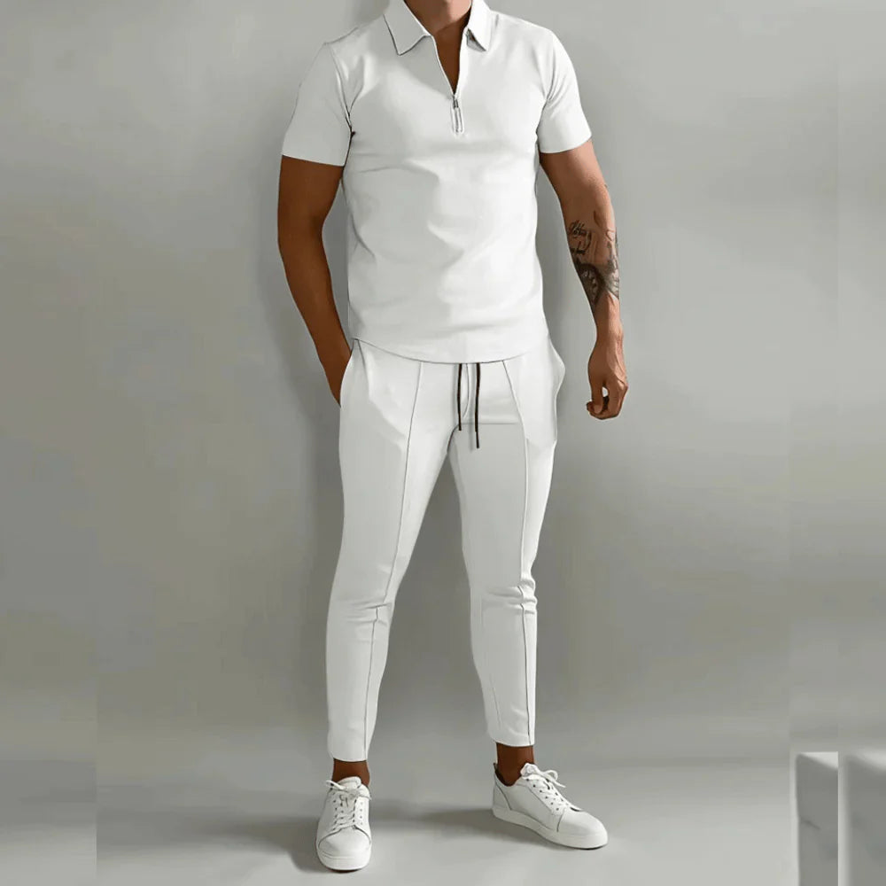 EB - Elegantes Herren-Set bestehend aus Polo und eleganter Hose