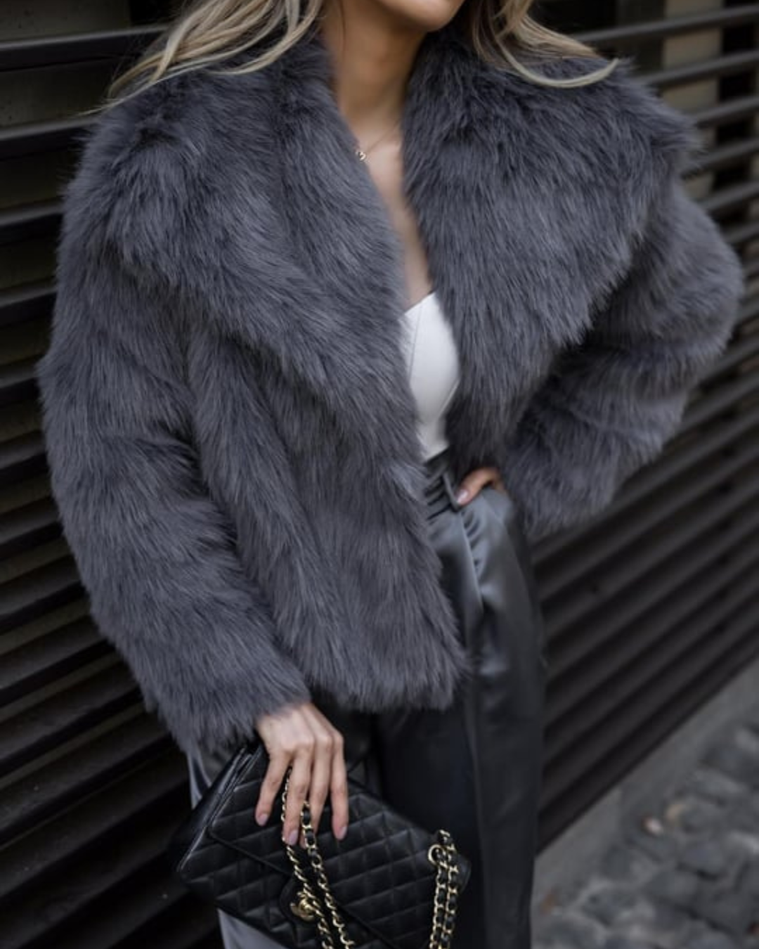 EB | Luxuriöser Kunstfell-Wintermantel für Damen
