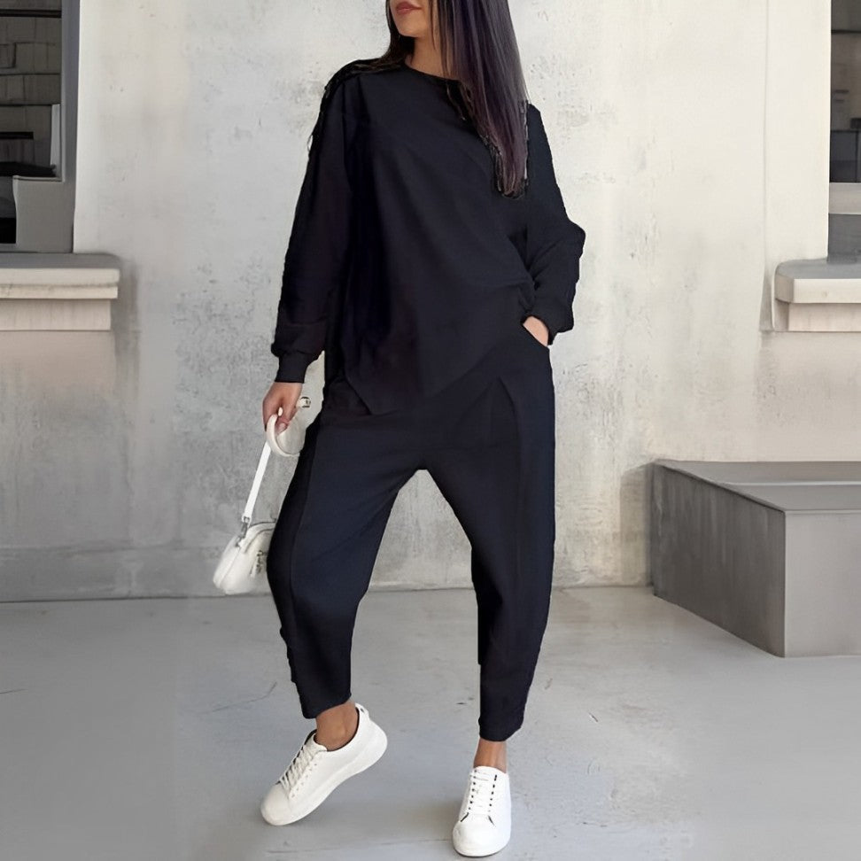 EB | Trendiges Damen Satz mit Sweatshirt Optik